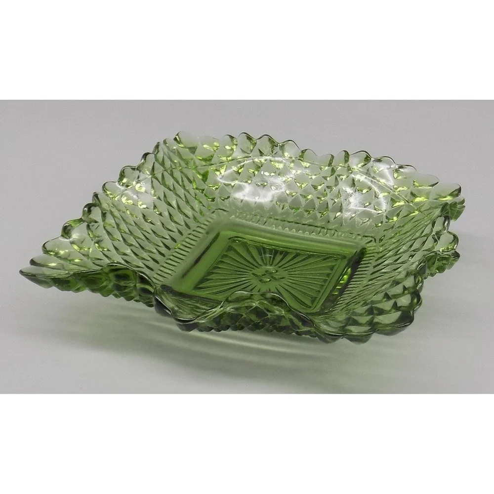 Green Traditions Federal Glass Co Candy Dish 4